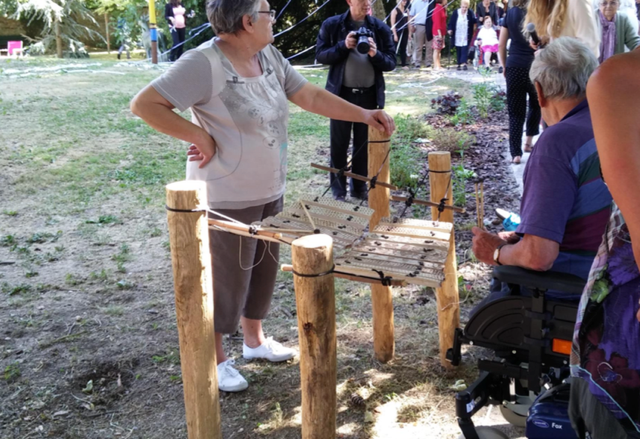 instrument de musique ludique pour jardin thérapeutique parcours sensoriel jardin de vie...